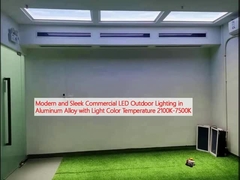 Moderne und schlanke kommerzielle LED-Außenbeleuchtung in Aluminiumlegierung mit hellen Farbtemperaturen 2100K-7500K
