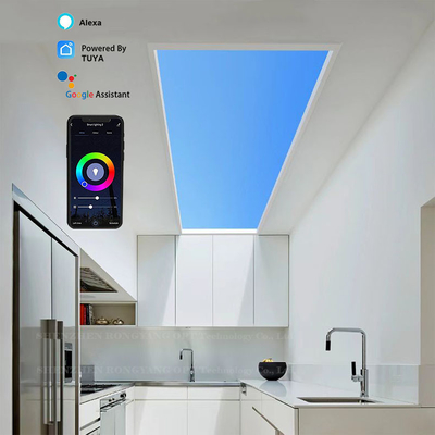 kaufen 60x60 natürliches künstliches LED-Oberlicht 100W CCT 6500K Sprachsteuerung Online-Herstellung