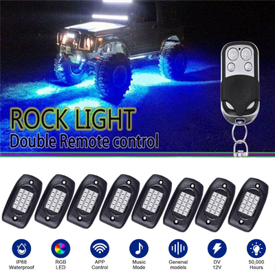 kaufen Multi Scene 8 Pod RGB Rock Lights Stabile APP-Steuerung mit Musikmodus Online-Herstellung