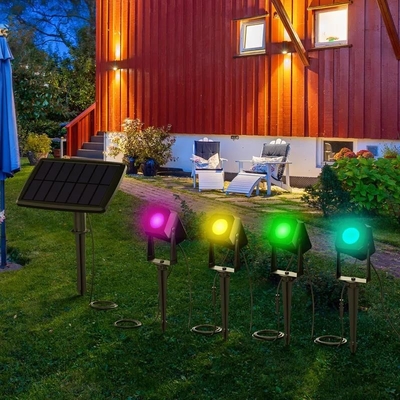 kaufen Solar Landschaft Farbige Außenstrahler wasserdicht für Patio Rasen Garten Online-Herstellung