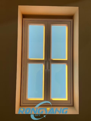 kaufen Smart Control Skylight Deckenleuchte simuliert Sonnenaufgang bis Sonnenuntergang Wandmontage L1332*B781*H66mm AC100-240V Online-Herstellung