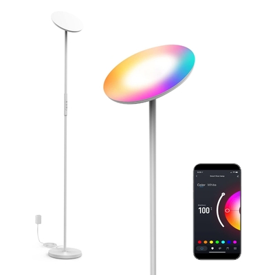 Mehrfarbige praktische RGB-Stehlampe, 2000-Lumen-DIY-RGB-Ecklampe