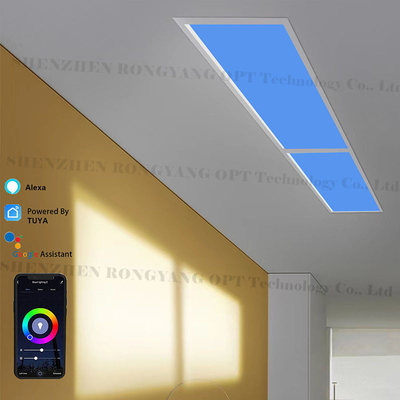 Tuya WiFi BT Control LED-Scheinwerfer-Panel Dimmbare Farbtemperatur 2100-7000K