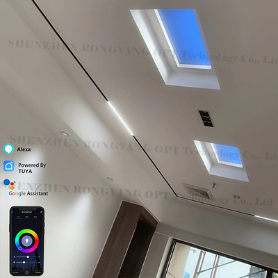 Quadratisches künstliches Himmelslicht CCT 600x600, Decken-LED simulieren Sonnenlicht