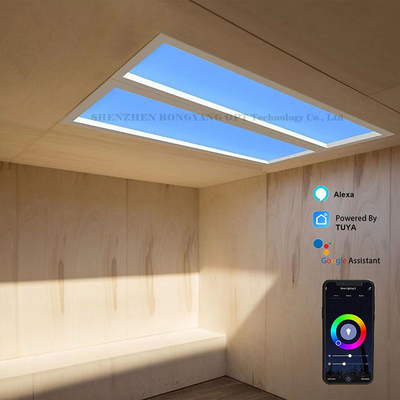 Virtuelles künstliches 110-VAC-LED-Oberlichtpanel, das 60 x 120 CCT 6500 K 8000 lm dimmt