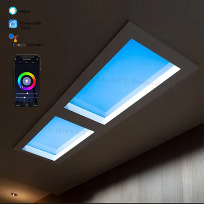 Multi Scene White Faux Skylight Lighting Einbauleuchten 6500k 110VAC 8000lm