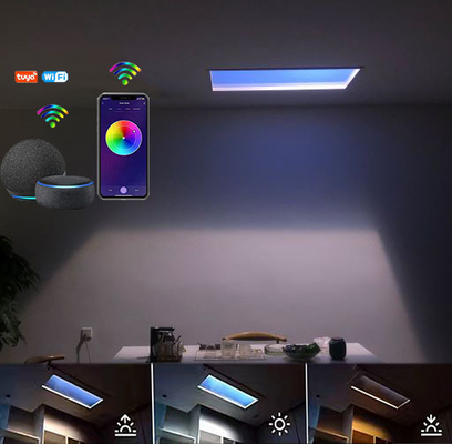 CRI 90 6000lm Künstliches Sonnenlicht Panel 110VAC Zirkadianer Rhythmus für Büro