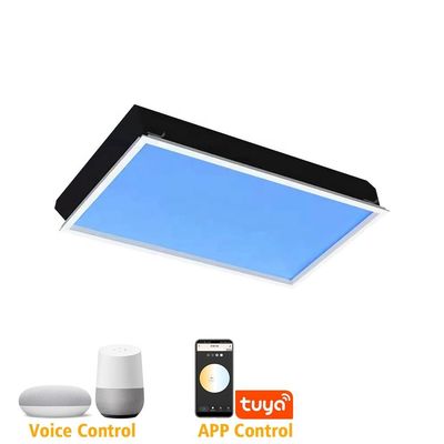 Virtuelles künstliches 110-VAC-LED-Oberlichtpanel, das 60 x 120 CCT 6500 K 8000 lm dimmt