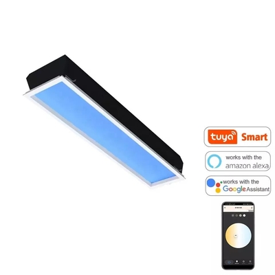 Aufbaumontierte LED-Dachfenster-Decke 120 x 30 110 V CCT Blue Sky Color