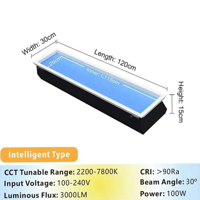 Intelligente Sprachsteuerung unterstützt 100W LED Fake Skylight für zirkadianes Projekt