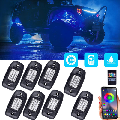Handheld Multicolor RGB Rock Lights wasserdicht mit Fernbedienung