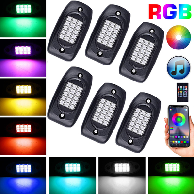 Fernbedienung LED RGB Rock Lights Langlebiger Stall für Motorrad