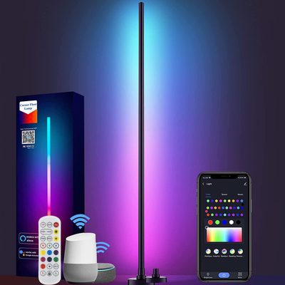 Nordische moderne RGB-LED-Stehlampe für den Innenbereich, dimmbar, WiFi, Alexa-Sprachsteuerung