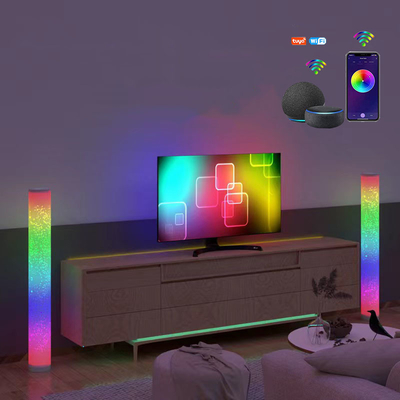 Dimmbare RGB-Eckstehlampe aus Aluminium Smart App-Steuerung von 16 Millionen Farben