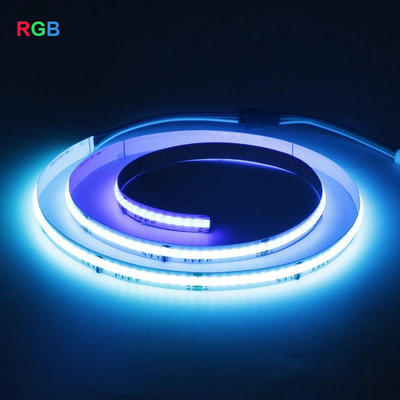Praktischer 3000K 5000K RGB COB LED-Streifen für Zimmer 12V 24V Breite 10mm