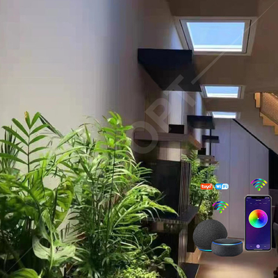 Künstliche Oberlicht-Fenster Tuya LED multi Szene des Fälschungs-Oberlicht-2200K-7800K für Haus