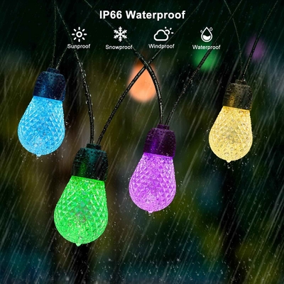 IP65 wasserdichte RGB-Lichterkette für den Außenbereich, bruchsicher, 48 Fuß, dimmbar