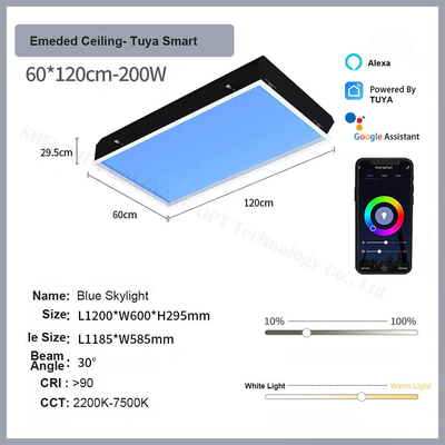 150W LED-Scheinwerfer Deckenlicht-Therapie-Panel Simulieren Sie natürliches Licht und Himmelblau