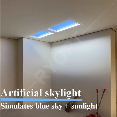 Künstliche Wolken-blauer Himmel-Platte Tuya Alexa Control der Tageslicht-Fälschung Faux-Oberlicht-LED