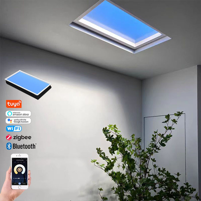Künstliches Tageslicht Faux-Oberlicht, das CCT 6500K Dimmable Tuya Smart Wifi beleuchtet