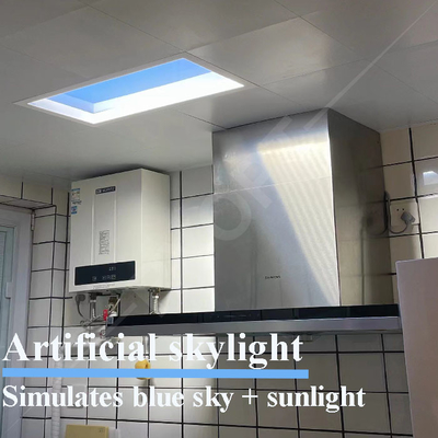 600 × 600 Schlafzimmer Fake Skylight LED, Tuya 6500K Lichter simulieren Sonnenlicht
