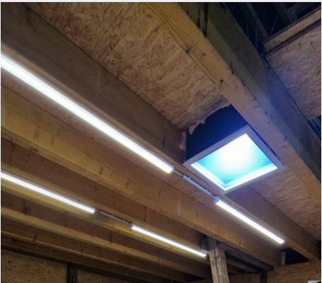 30M Projektionsentfernung und 6500K Farbtemperatur Kunstlichtpanel für Innenbeleuchtung